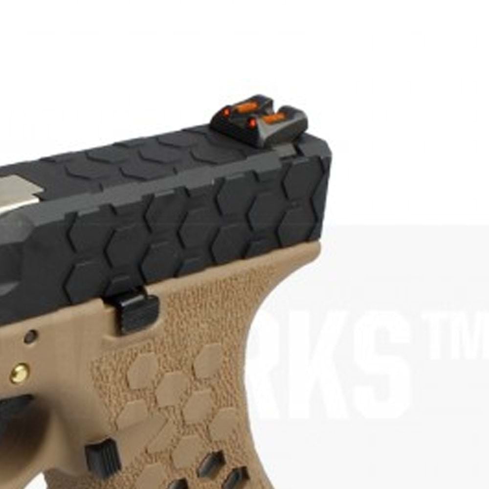 AW VX0111 GLOCK17 G17 HexCut GBB Airsoft Tabanca - Tan - Siyah