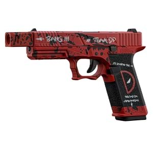 AW-VX7302 GLOCK17 DEADPOOL GBB Airsoft Tabanca - KIRMIZI