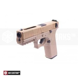 AW Custom Glock18 FullAuto Agency Tipi TAN Airsoft GBB Tabanca