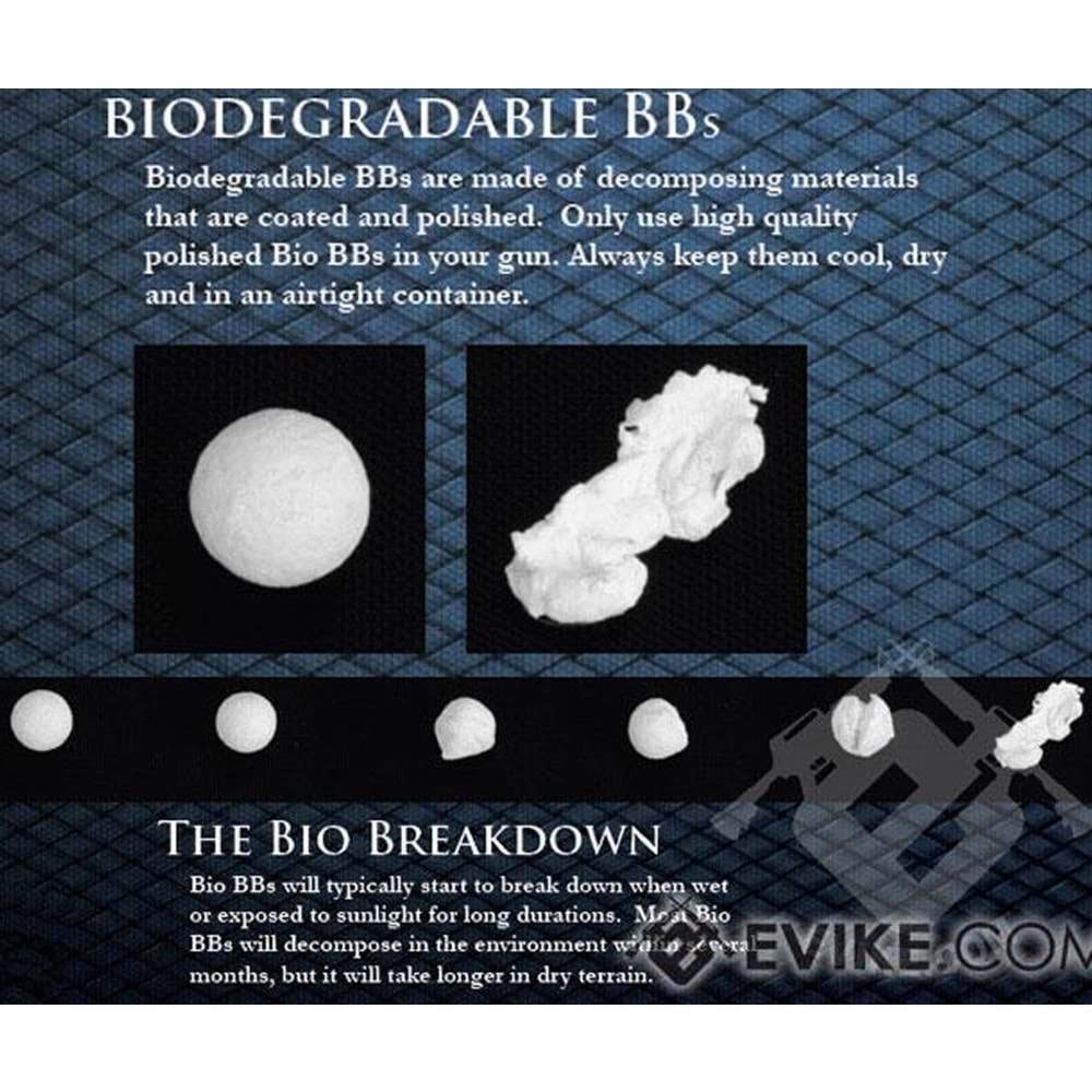 EMG International Match Grade 0.23g BIO 6mm Airsoft BB 5000 Adet - Beyaz