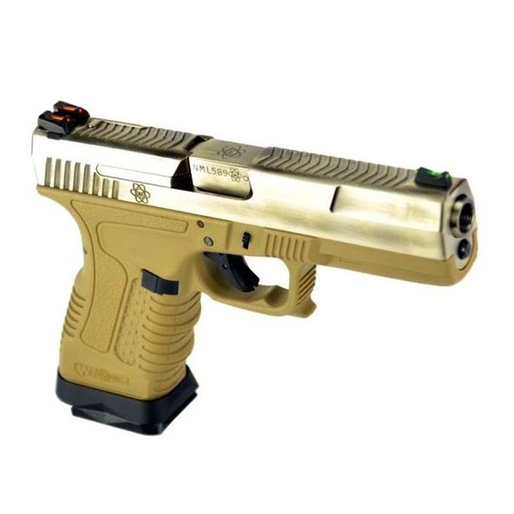 WE GP1799 T8 (Silver Slide / Tan Frame) GBB AIRSOFT TABANCA