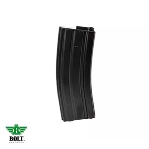BOLT M4/M16 Replikaları için Mid-Cap 70 BB Orjinal AEG Airsoft Yedek Şarjör - Siyah