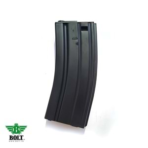 BOLT M4/M16 Replikaları için Mid-Cap 70 BB Orjinal AEG Airsoft Yedek Şarjör - Siyah