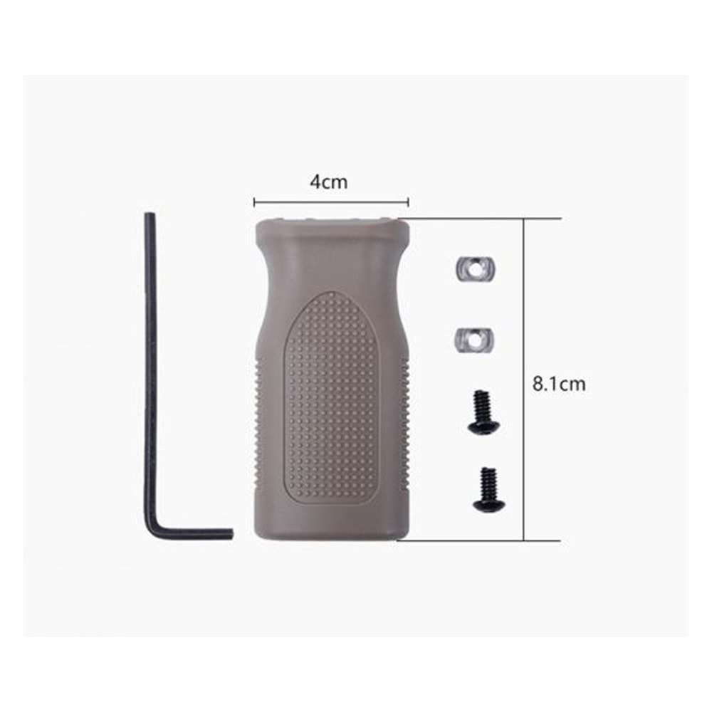 NUPROL POLY DİKEY GRIP (TUTACAK) –ÇÖL RENGİ