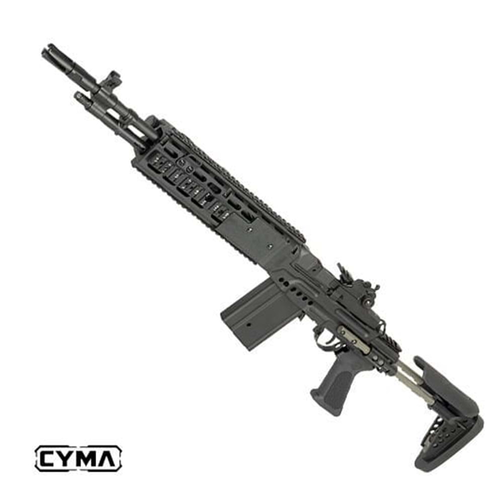 CYMA Full Metal M14 EBR BLACK Marksman Airsoft AEG EBR Dipçikli CM032G