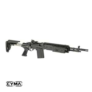 CYMA Full Metal M14 EBR BLACK Marksman Airsoft AEG EBR Dipçikli CM032G