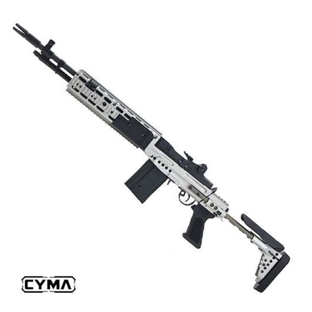 CYMA FULL METAL M14 EBR SILVER MARKSMAN AİRSOFT AEG EBR DİPÇİKLİ (CM032G-SV)