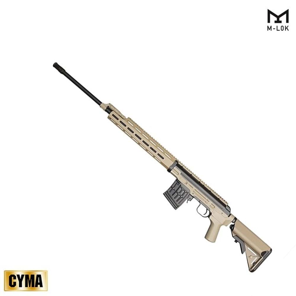 Cyma DMR Dragunov M-Lok TAN AEG Airsoft Sniper Tüfek