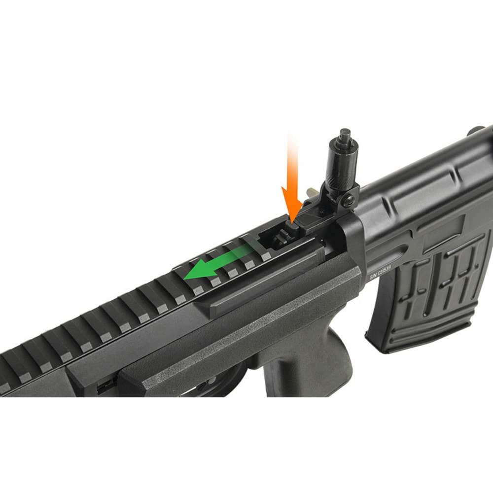 CYMA SVU Dragunov M-Lok Handguard Sniper Siyah AEG Airsoft Tüfek