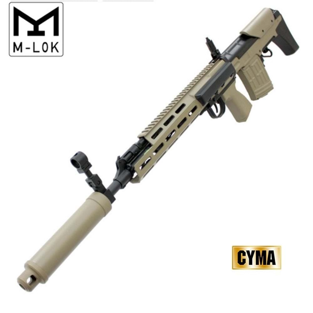 CYMA SVU Dragunov M-Lok handguard AEG Sniper Rifle CM057C-TAN