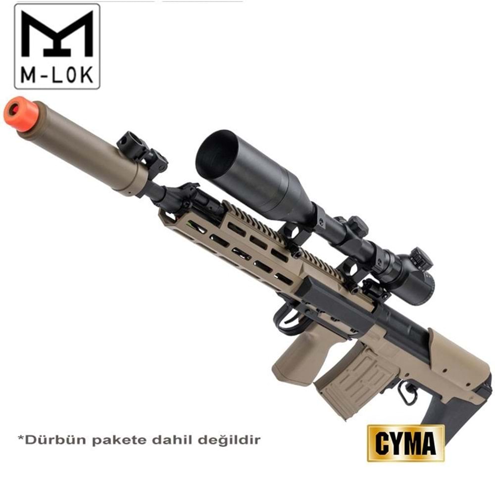 CYMA SVU Dragunov M-Lok handguard AEG Sniper Rifle CM057C-TAN