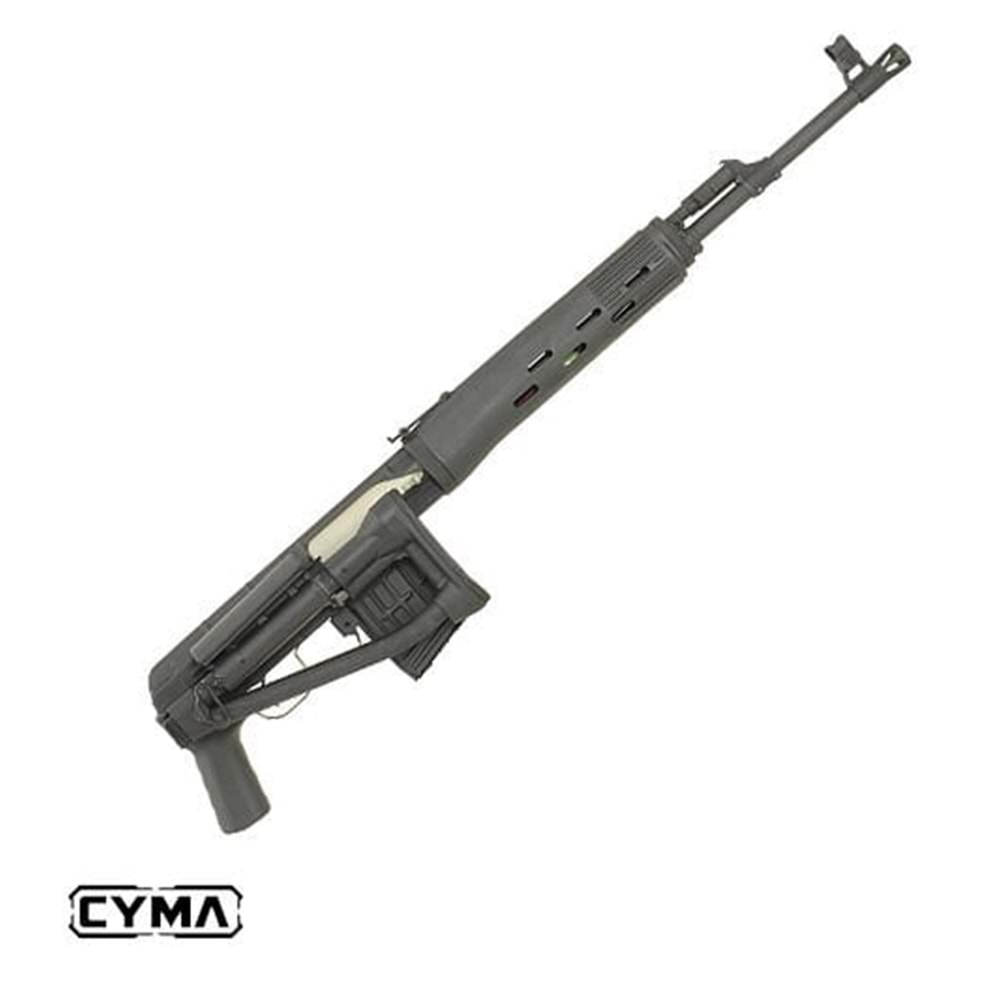CYMA DRAGONUV SVD-S Katlanır Dipçik AEG Airsoft Sniper Tüfek SIYAH CM057S