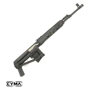 CYMA DRAGONUV SVD-S Katlanır Dipçik AEG Airsoft Sniper Tüfek SIYAH CM057S