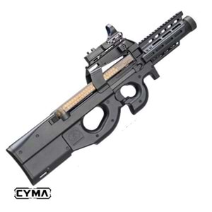 CYMA P90 RIS RAYLI AIRSOFT AEG TUFEK - SIYAH CM060J