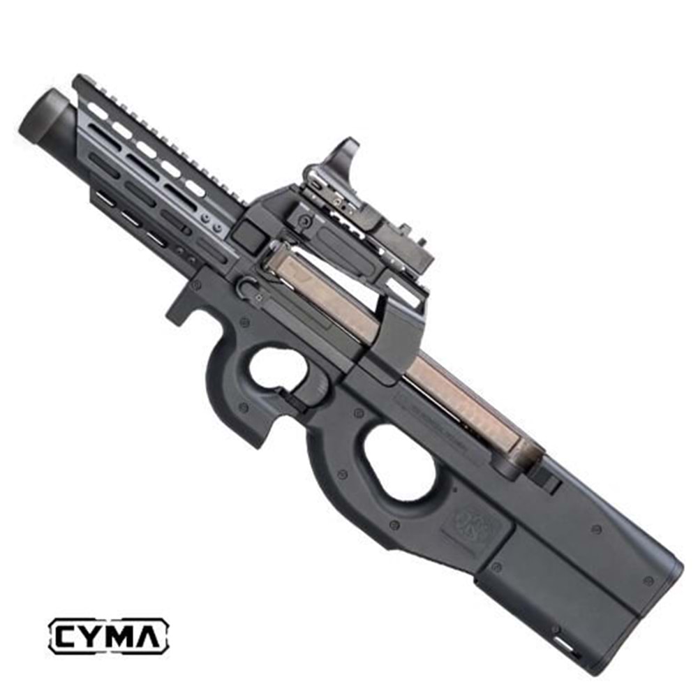 CYMA P90 RIS RAYLI AIRSOFT AEG TUFEK - SIYAH CM060J