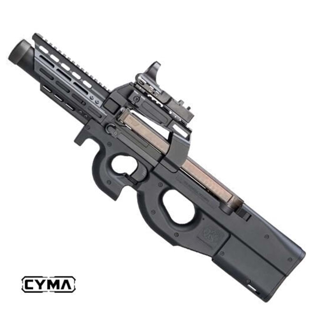 CYMA P90 RIS RAYLI AIRSOFT AEG TUFEK - SIYAH CM060J