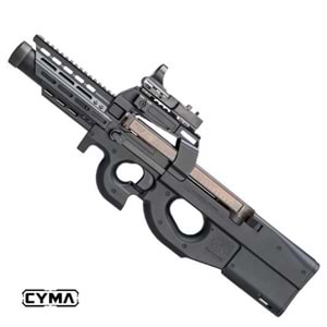CYMA P90 RIS RAYLI AIRSOFT AEG TUFEK - SIYAH CM060J