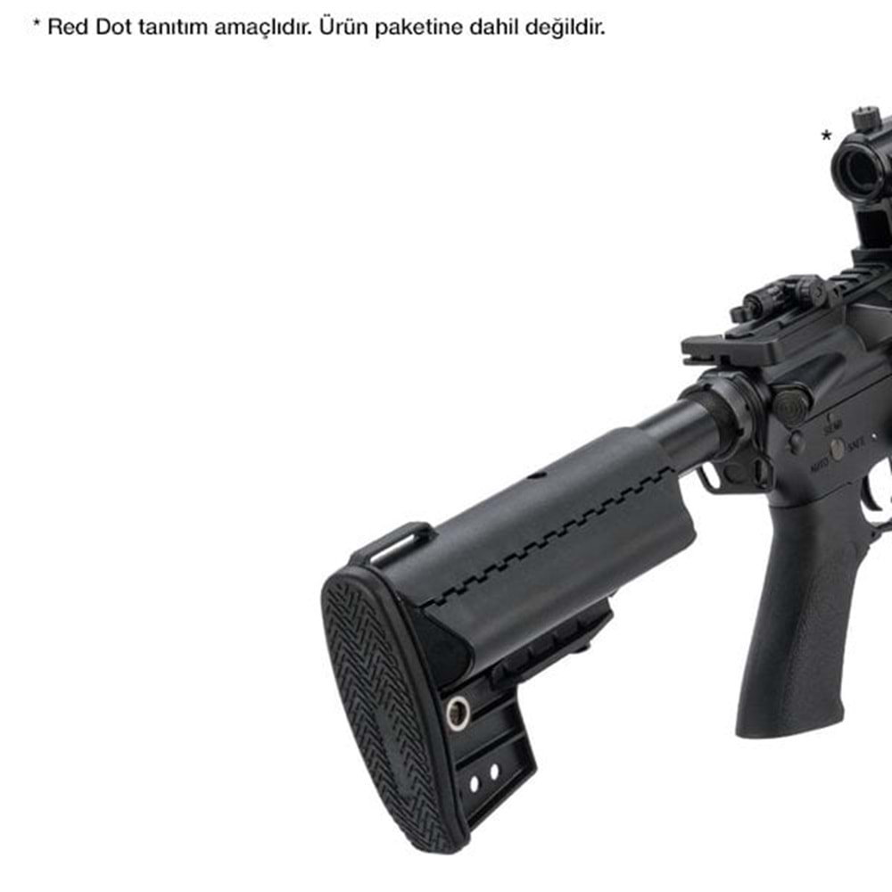CYMA Sport 13'' UX Modüler Kundaklı Full Metal M4 AEG Airsoft Tüfek - Siyah