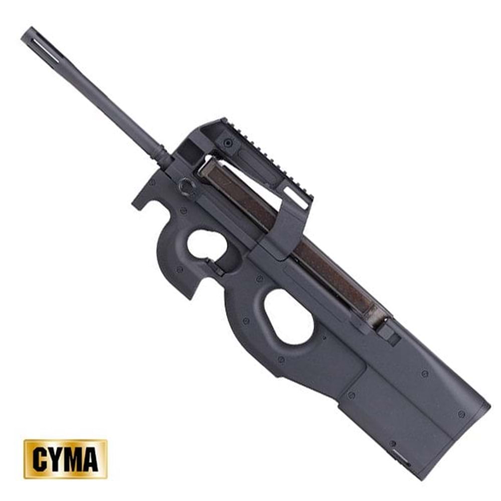 CYMA P90 Uzun Namlu Airsoft AEG Tüfek -Siyah CM060
