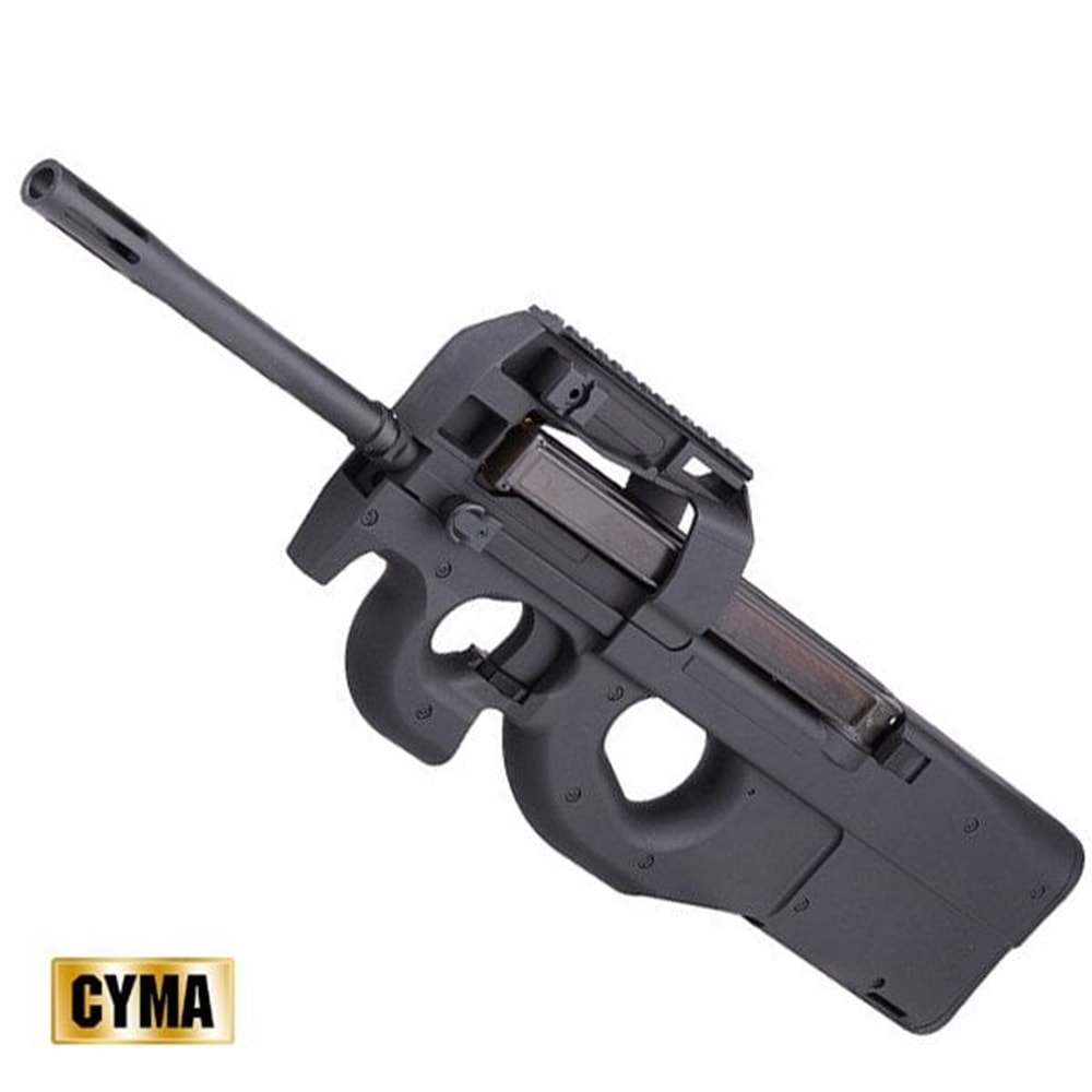 CYMA P90 Uzun Namlu Airsoft AEG Tüfek -Siyah CM060