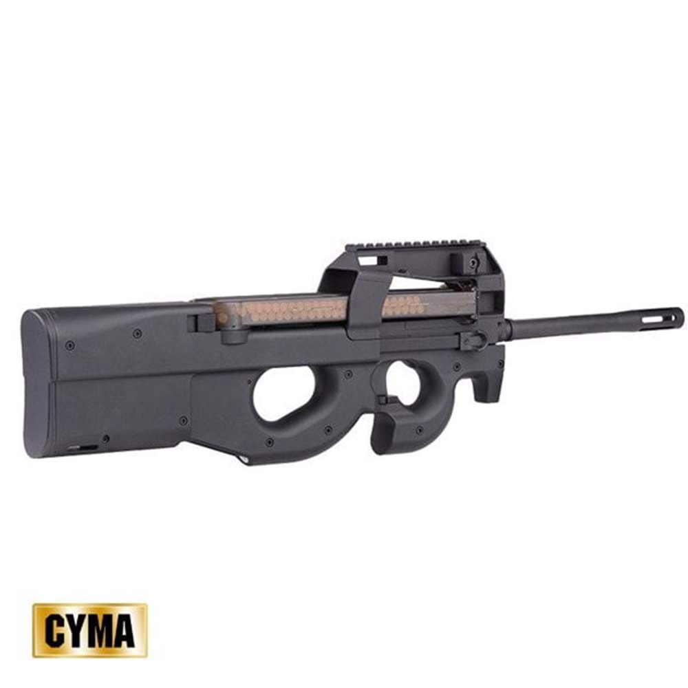 CYMA P90 Uzun Namlu Airsoft AEG Tüfek -Siyah CM060