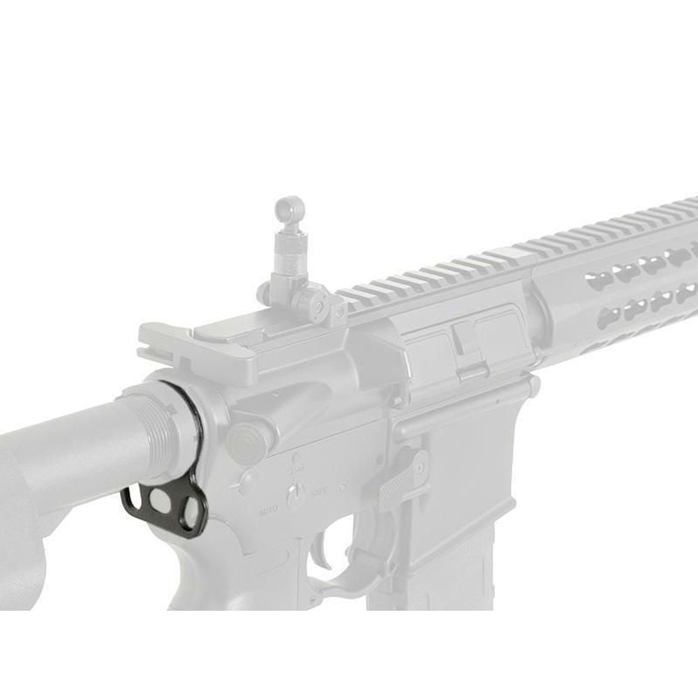 CYMA Steel 2 hook Sling Mount for M4/M16 AEG Airsoft Tüfek Siyah Kanca Askı Montajı