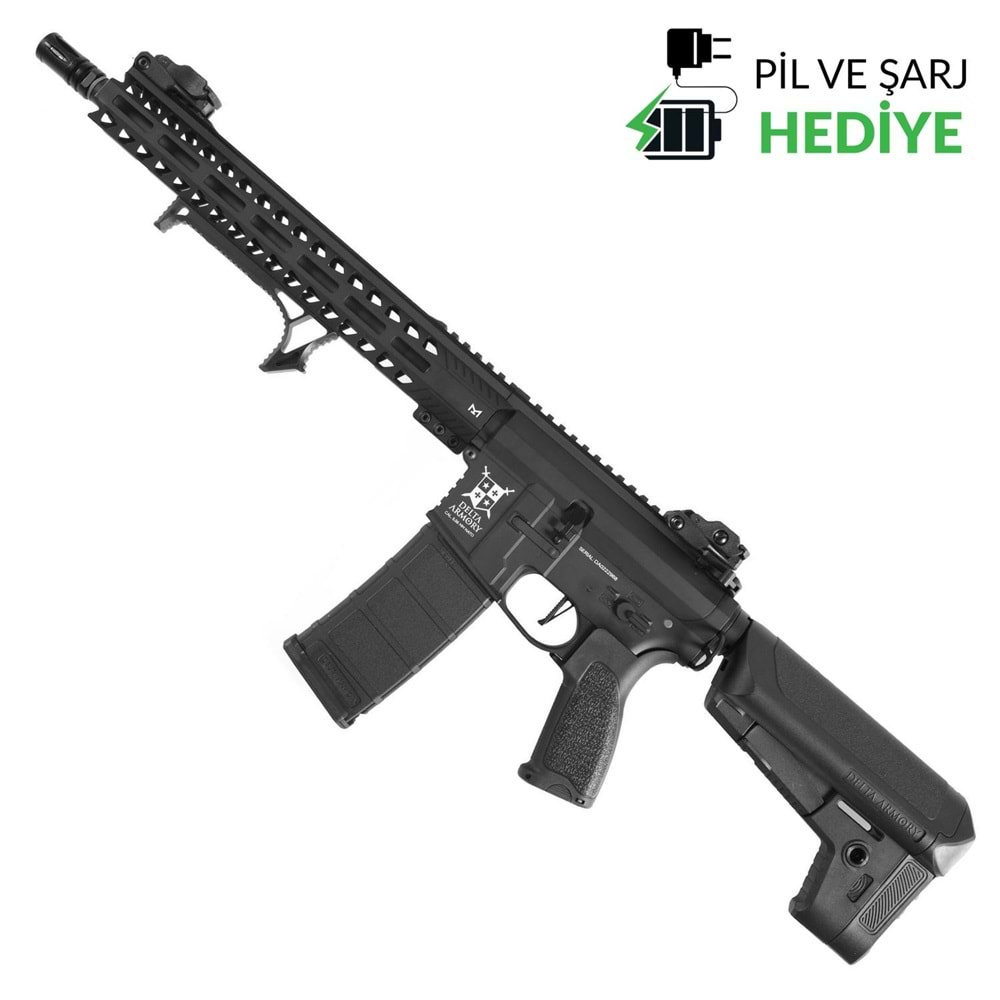 Delta Armory AR15 13inch MLOK ALPHA PIL SARJ SET Airsoft Tüfek / Siyah DA-A15