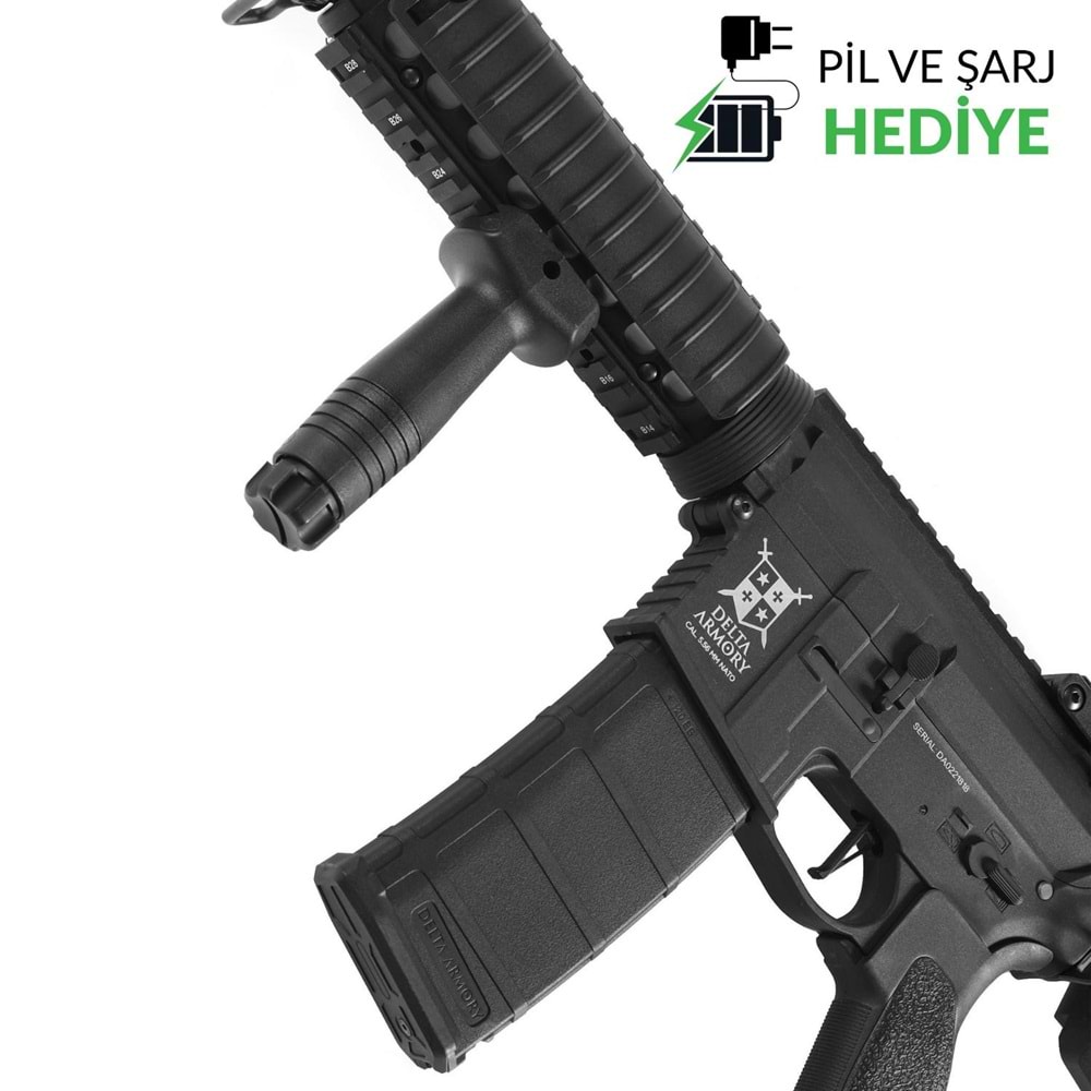 Delta Armory AR15 RIS BRAVO PIL SARJ SET Airsoft Tüfek / Siyah DA-B02
