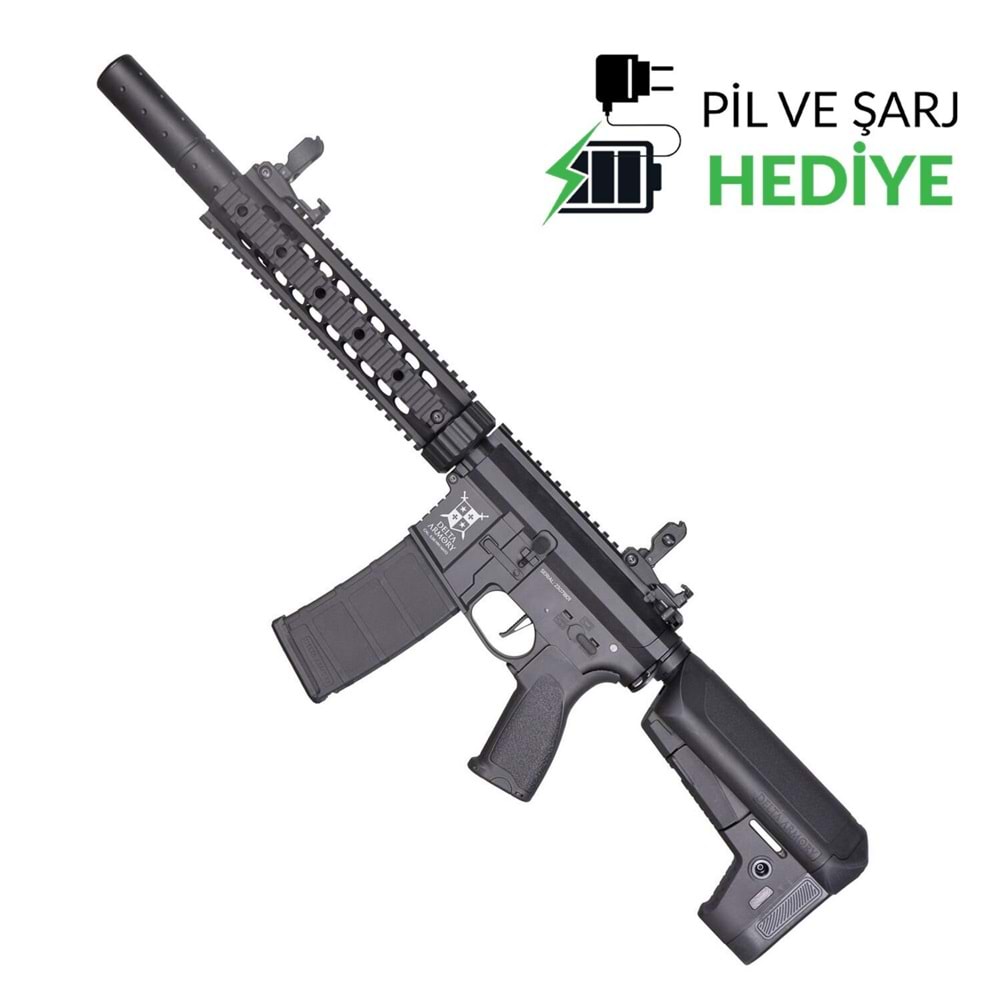 Delta Armory AR15 SilentOps 9'' BRAVO Airsoft Tüfek / Siyah DA-B08