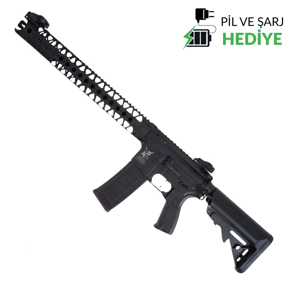 Delta Armory AR15 LA 16,2” BRAVO PIL ŞARJ SET Airsoft Tüfek / Siyah DA-B12