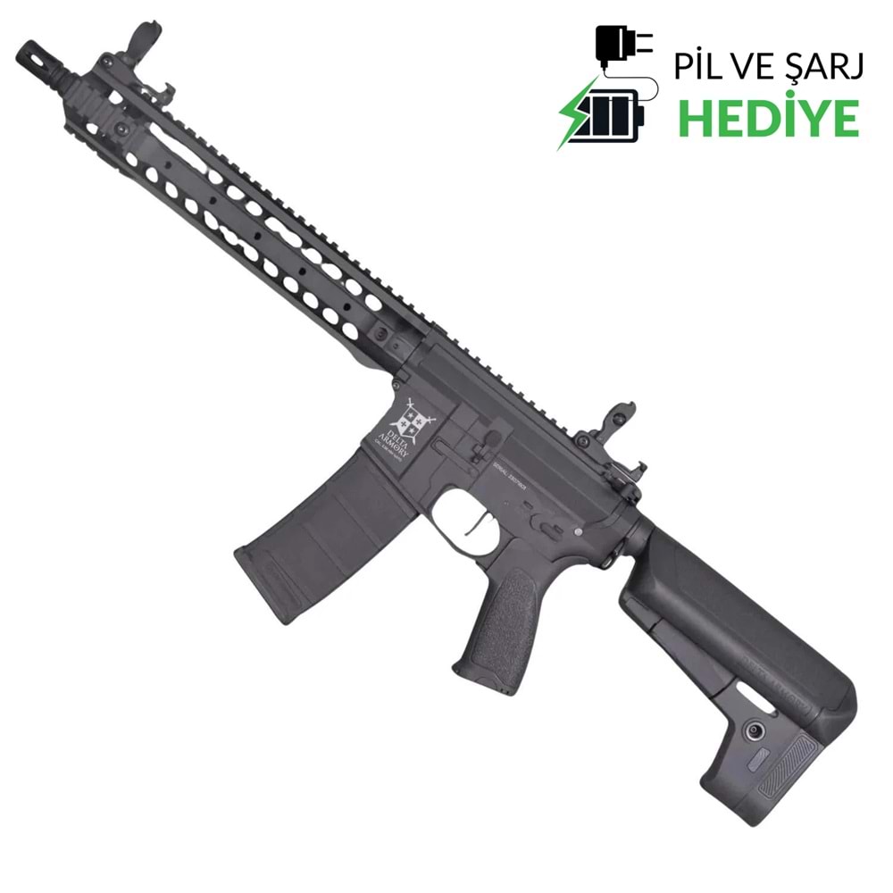 Delta Armory AR15 URX3 12'' BRAVO PIL ŞARJ SET Airsoft Tüfek / Siyah DA-B14