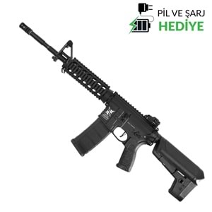Delta Armory M4 AR15 RIS Charlie PiL ŞARJ SET Airsoft Tüfek Siyah DA-C03