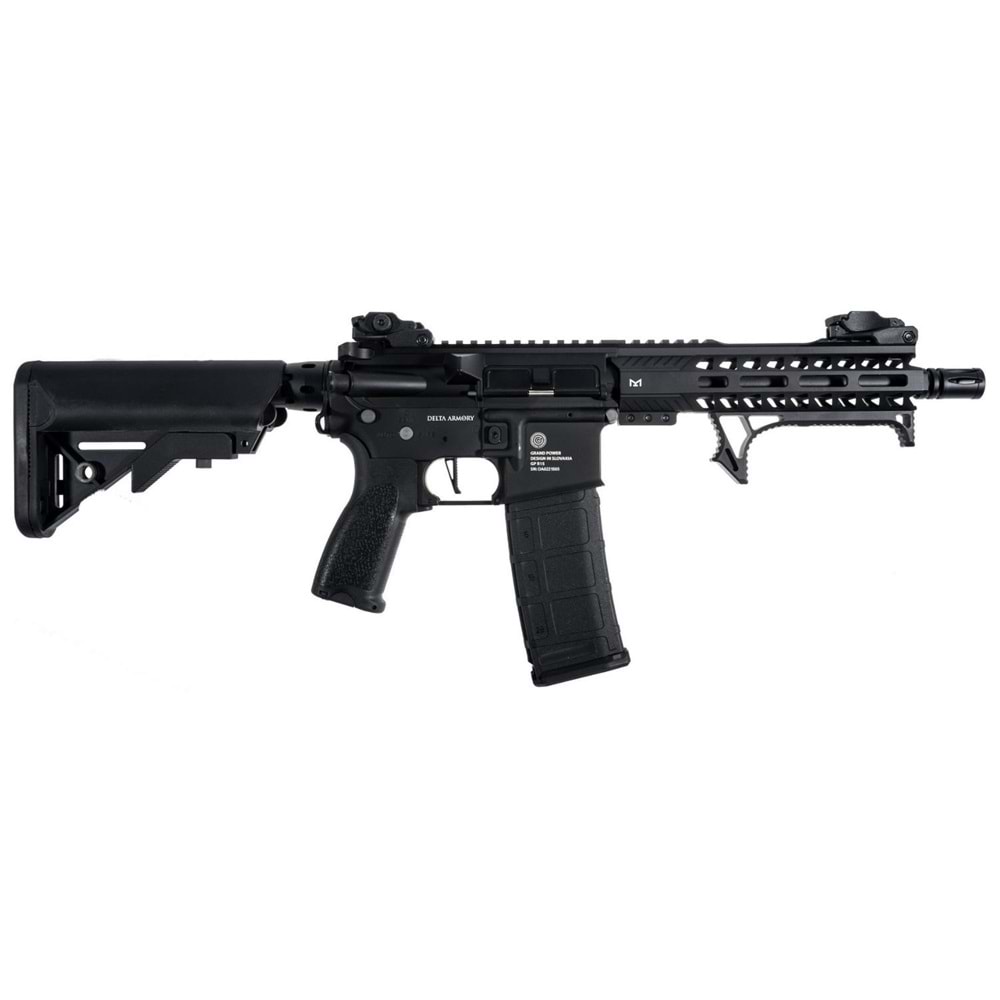 Delta Armory Grand Power AR15 MLOK SHORT ALPHA PIL SARJ SET Airsoft Tüfek / Siyah DA-GP-A13