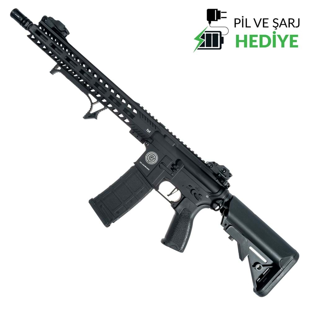 Delta Armory Grand Power AR15 13inch M-LOK ALPHA PIL SARJ SET Airsoft Tüfek / Siyah DA-GP-A15