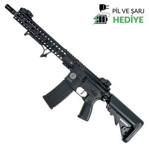 Delta Armory Grand Power AR15 13inch M-LOK ALPHA PIL SARJ SET Airsoft Tüfek / Siyah DA-GP-A15