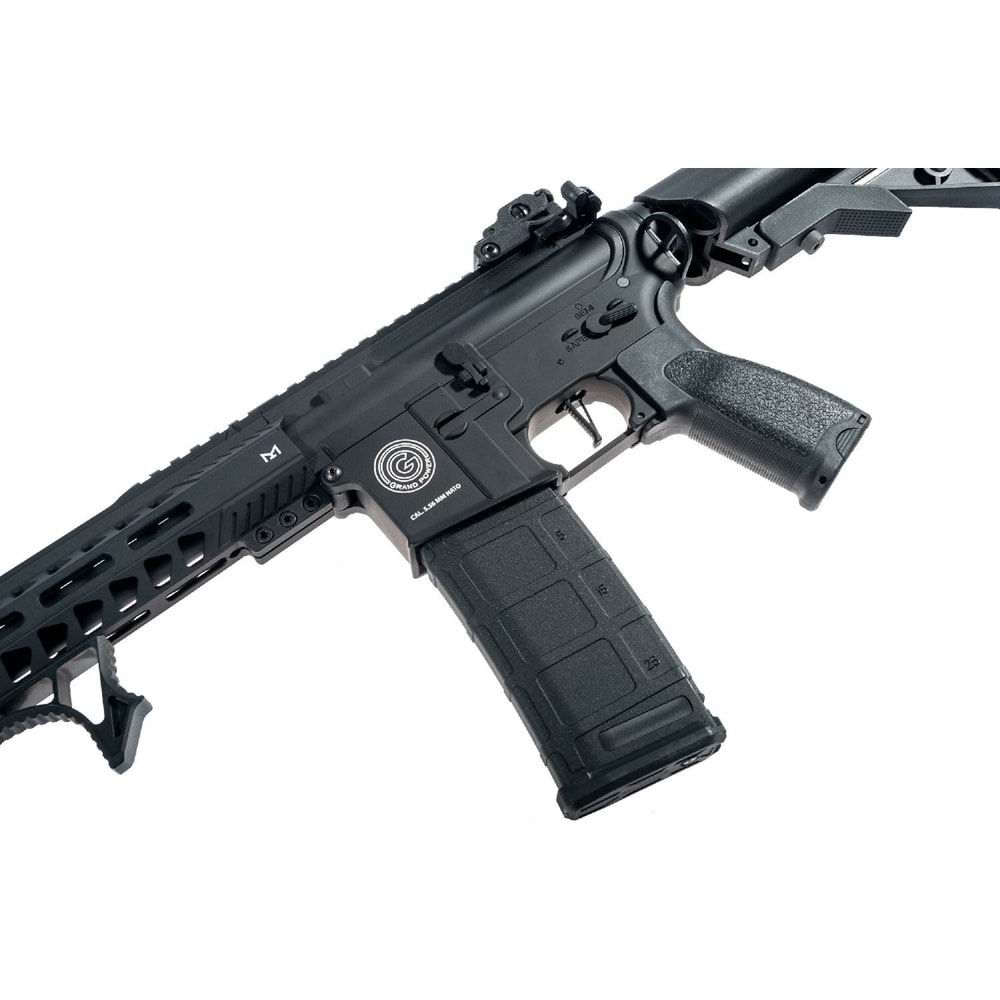 Delta Armory Grand Power AR15 13inch M-LOK ALPHA PIL SARJ SET Airsoft Tüfek / Siyah DA-GP-A15