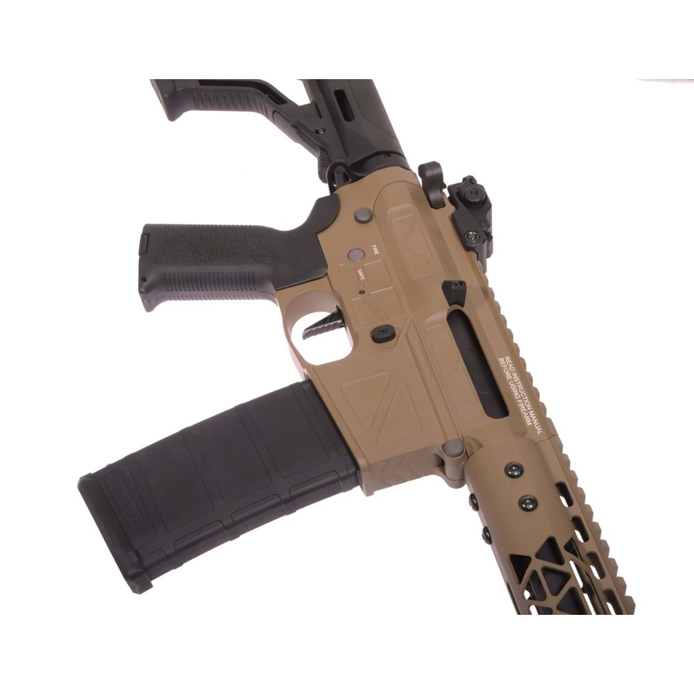Delta Armory FREYA R15 SKELETON 13'' Airsoft Tüfek / Half Tan DA-GP-FRY-A21-HT