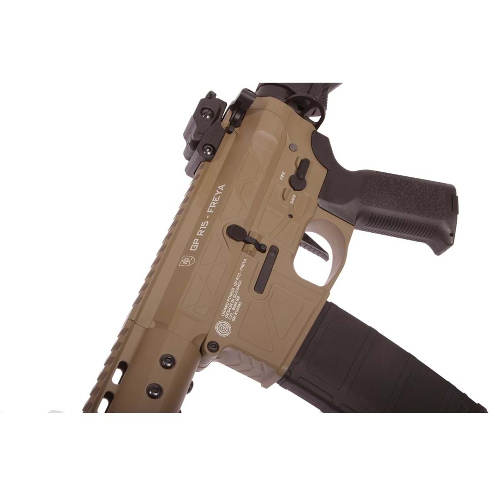 Delta Armory FREYA R15 SKELETON 13'' Airsoft Tüfek / Half Tan DA-GP-FRY-A21-HT