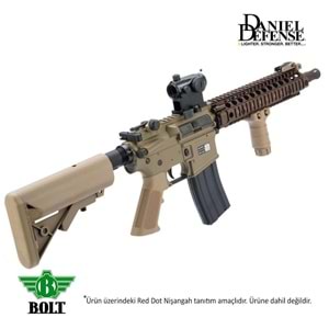 BOLT DANIEL DEFENSE LISANSLI DD MK18 MOD1 BRSS TEPMELI Airsoft Tüfek - TAN