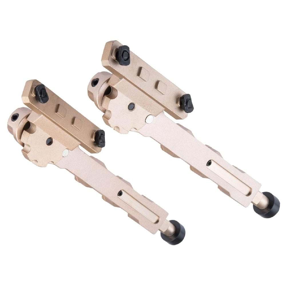 Novritsch MLOK raylı tüfekler için YAN BIPOD FDE ÇÖL RENGI E223FD
