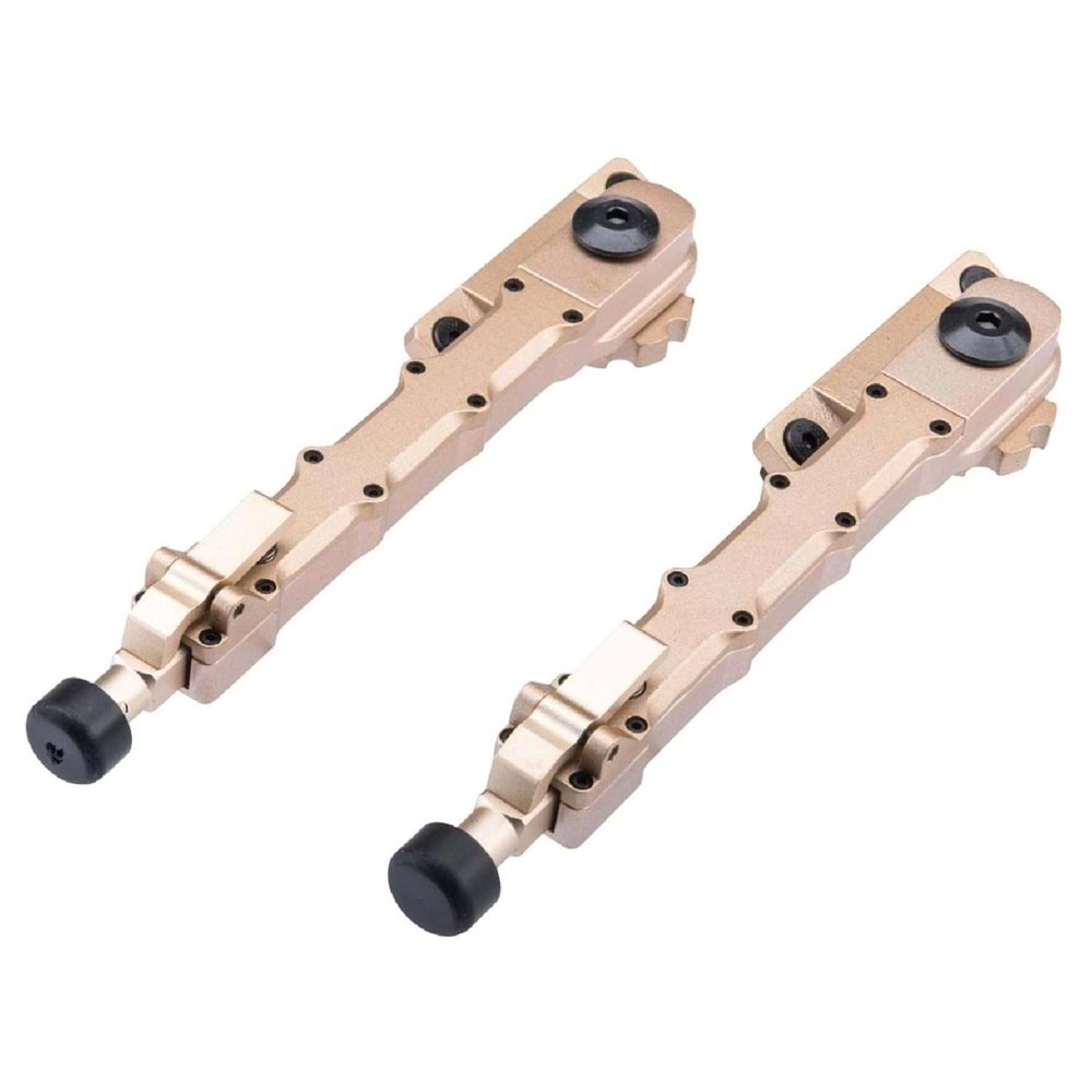 Novritsch MLOK raylı tüfekler için YAN BIPOD FDE ÇÖL RENGI E223FD