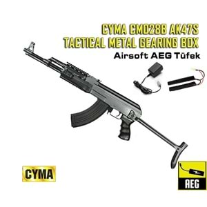 CYMA AK47S CM028B TACTICAL METAL GEARBOX AEG AIRSOFT TÜFEK