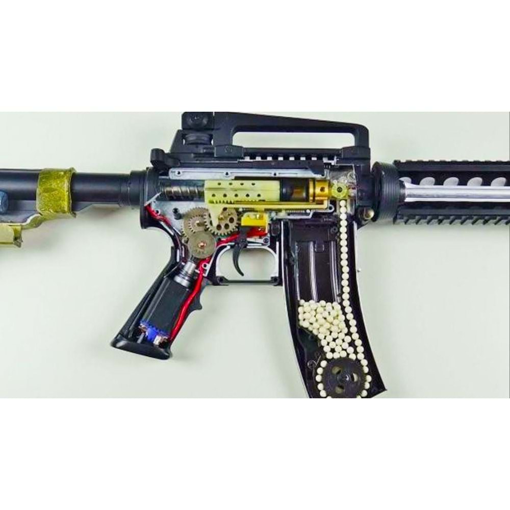 EL Airsoft V3 Gearbox DOLU M120 MOTOR DAHIL FULL AK47/74 SET EL-3D-M120-1