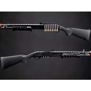 EMG Strike Industries M870 SHOTGUN M-LOK GasBlowback Airsoft Pompalı Tüfek GoldenEagle EMG-8889BK