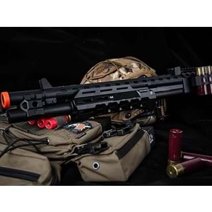 EMG Strike Industries M870 SHOTGUN M-LOK GasBlowback Airsoft Pompalı Tüfek GoldenEagle EMG-8889BK