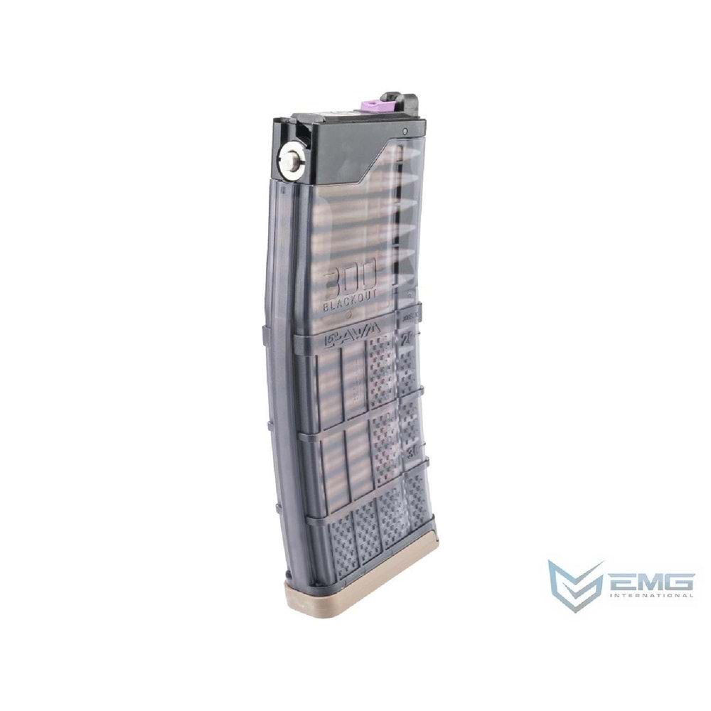 CYMA GBB 30BB AIRSOFT ŞARJÖR EMG LANCER SYSTEMS L5AWM AIRSOFT MERMI GORUNUMLU TAN