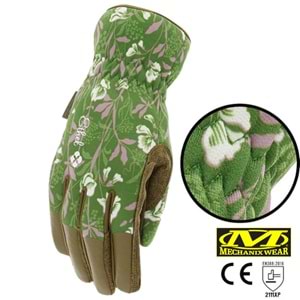 Mechanix Orginal Ethel® Ethel V&A Sweet Pea (Yeşil/Kahve) Kadın Eldiven ETH-VASP