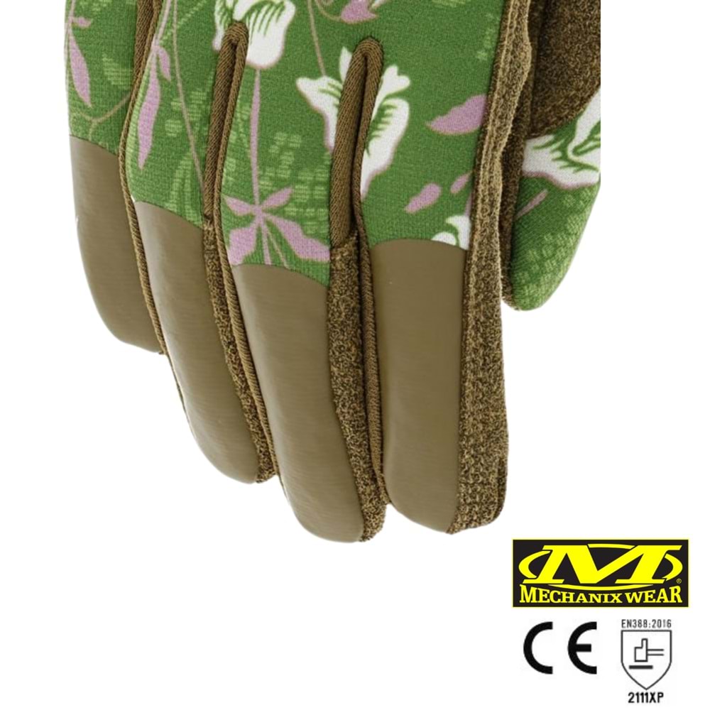 Mechanix Orginal Ethel® Ethel V&A Sweet Pea (Yeşil/Kahve) Kadın Eldiven ETH-VASP