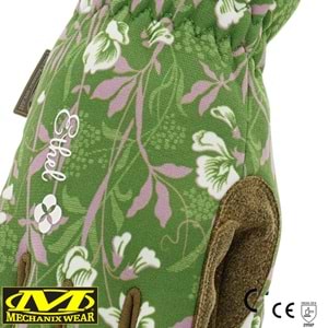 Mechanix Orginal Ethel® Ethel V&A Sweet Pea (Yeşil/Kahve) Kadın Eldiven ETH-VASP