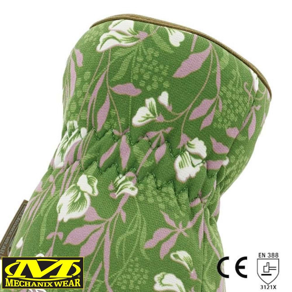 Mechanix Orginal Ethel® Ethel V&A Sweet Pea (Yeşil/Kahve) Kadın Eldiven ETH-VASP